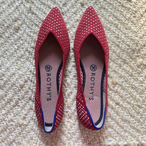 Rothy's Red and Cream Women's Flats - Picture 4 of 6